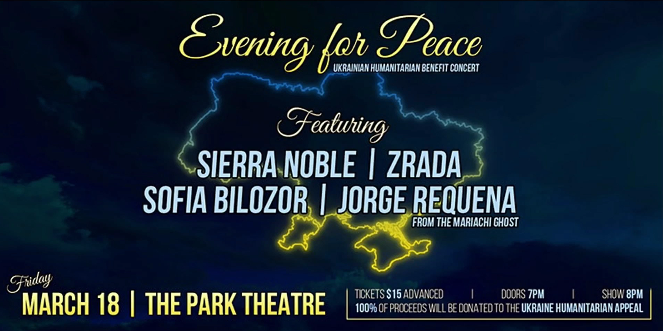 Evening For Peace. Ukrainian Humanitarian Benefit Concert